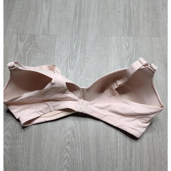 Bali T-Shirt Bra Womens 42DD Pink Underwire Padded Full Coverage Seamless Soft - Picture 3 of 6